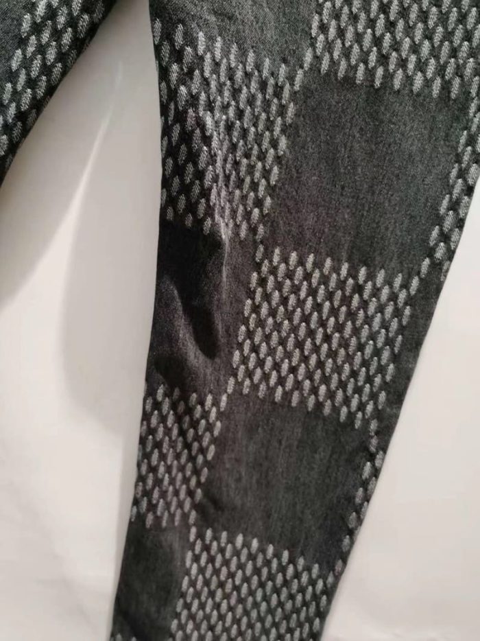 Jeans Louis Vuitton x Nigo Giant Damier Waves MNGM - Image 9