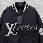 Jacket Louis Vuitton 'LV Lovers' Nylon Crystal Baseball - Image 4