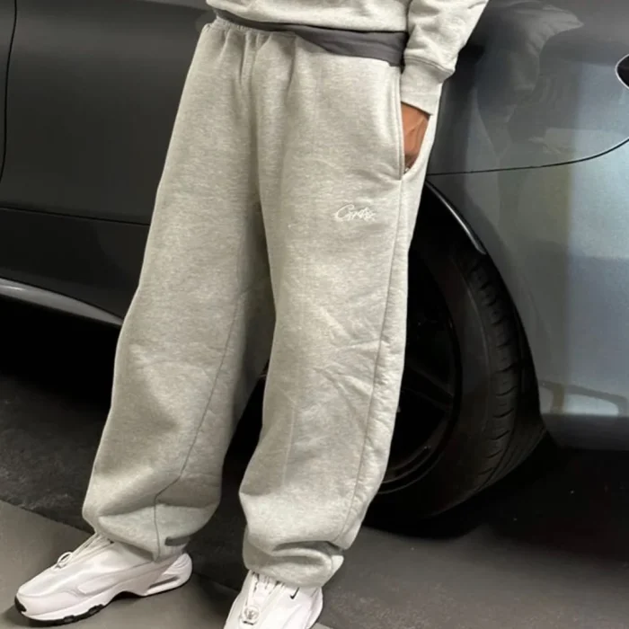 Corteiz Alcatraz Joggers Grey - Image 4