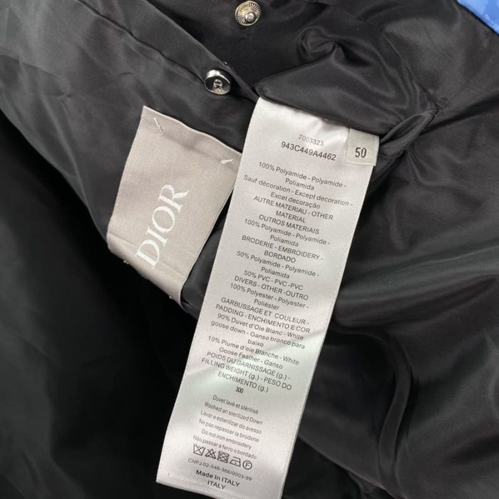 Dior Oblique Black Puffer Jacket - Image 6