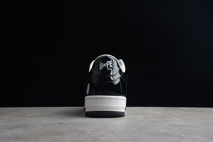 A Bathing Ape Bape Sta Low Black White - Image 5