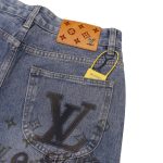 Jeans Louis Vuitton Faded Monogram Pocket Denim LV005 - Image 6