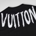 T-shirt Louis Vuitton Brushstroke Logo Black - Image 4
