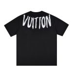 T-shirt Louis Vuitton Brushstroke Logo Black - Image 2