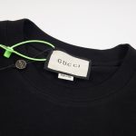 T-shirt Gucci Red Gradient Logo Black GC039 - Image 6