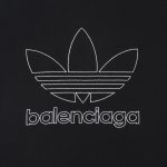 T-shirt Balenciaga x Adidas Trefoil Logo Black BL005 - Image 4