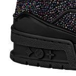 Louis Vuitton Trainer Black Multicolor Rhinestone - Image 2