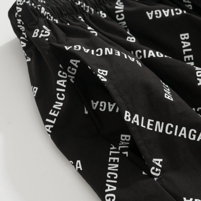 Shorts Balenciaga Allover Logo Print BL044 - Image 8