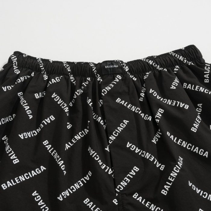 Shorts Balenciaga Allover Logo Print BL044 - Image 5