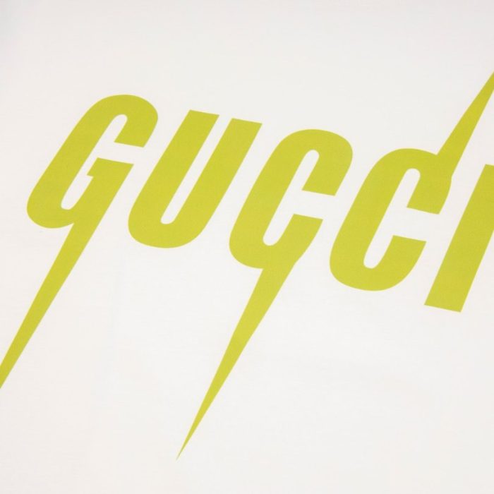 T-shirt Gucci Neon Logo White GC038 - Image 5