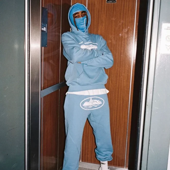 Corteiz Alcatraz Jogger Baby Blue - Image 2