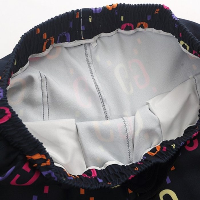 Shorts Gucci GG Multicolor Black Casual GC025 - Image 5