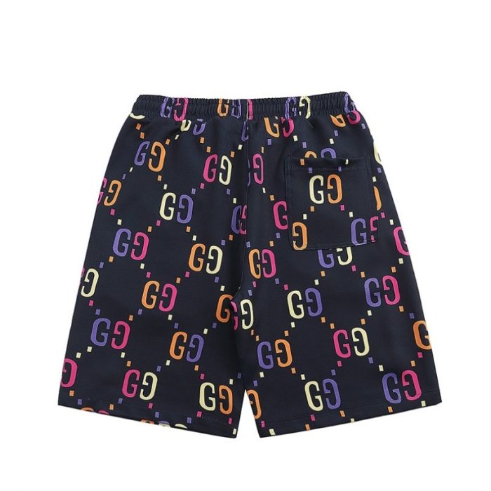 Shorts Gucci GG Multicolor Black Casual GC025 - Image 2