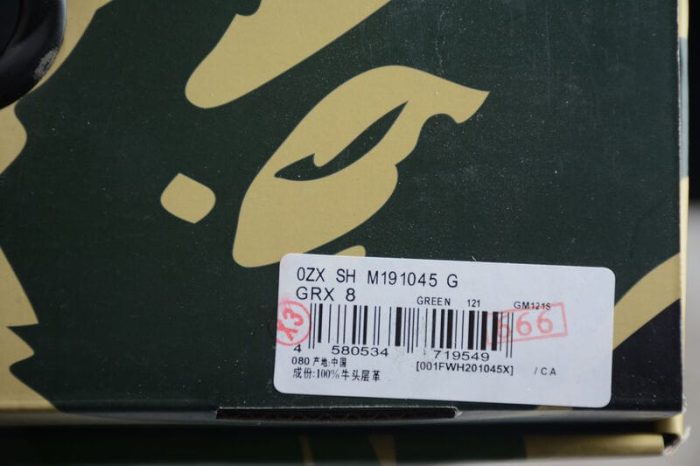 A Bathing Ape Bape Sta Low White ABC Camo Green - Image 14