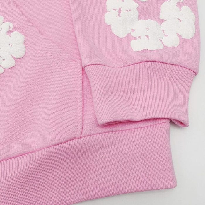 Hoodie Denim Tears The Cotton Wreath Pink - Image 4