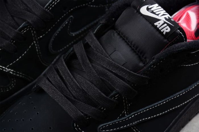 Travis Scott x Air Jordan 1 Low OG Triple Black - Image 12