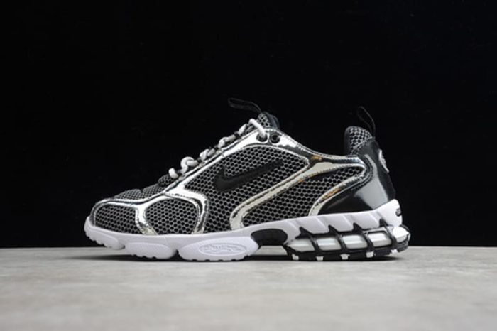 NIKE x STUSSY - Air Zoom Spiridon Cage 2 "Pure Platinum" - Image 2
