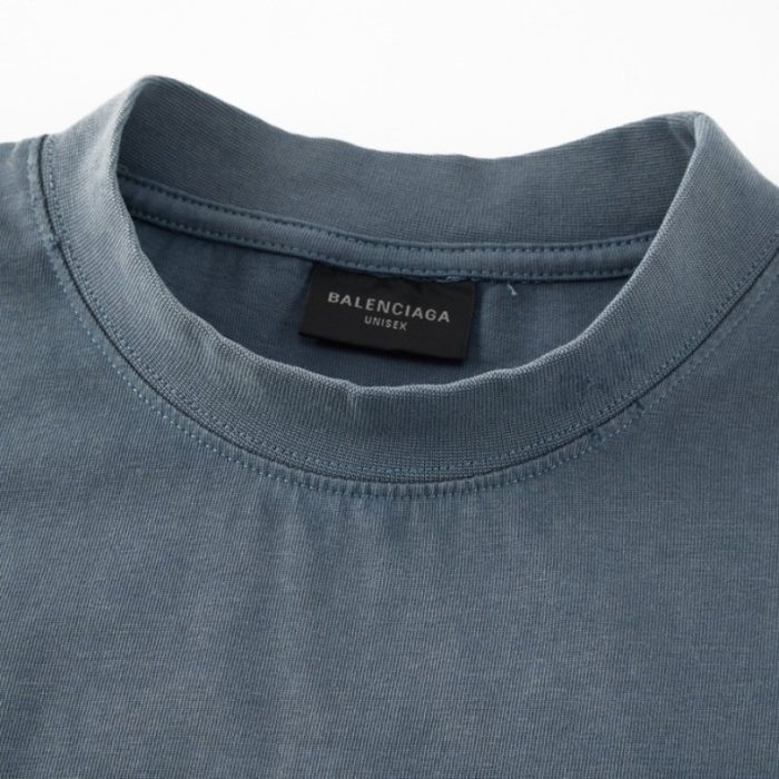 T-shirt Balenciaga Graffiti Black Oversized BL024 - Image 4