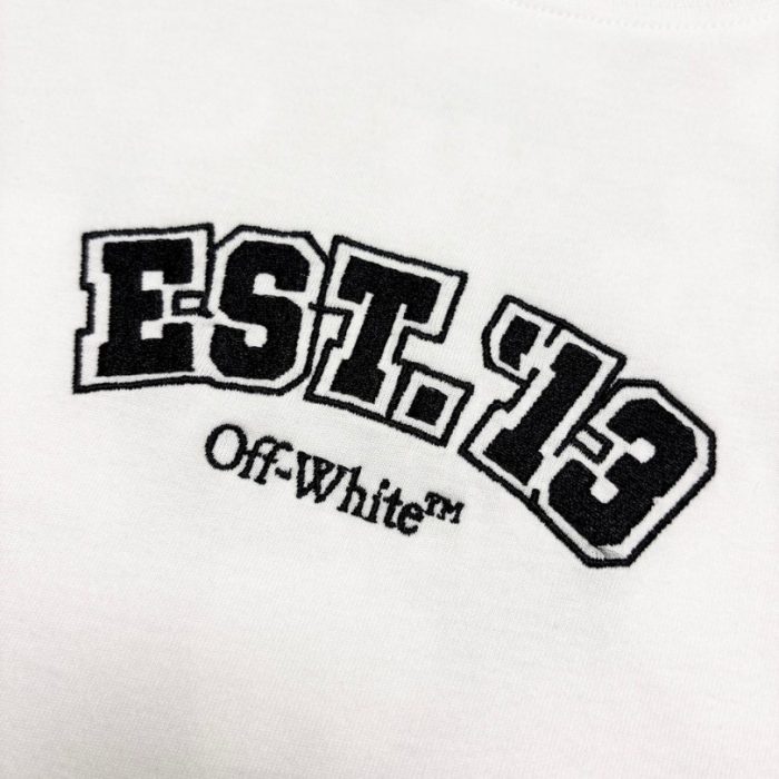 T-shirt Off-White Multi Logo Graphic White Oversized OFF003 - Image 4