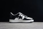 A Bathing Ape Bape Sta Low Black White - Image 4