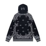 Amiri Bandana B-Ball Hoodie 'BlackGrey' - Image 2