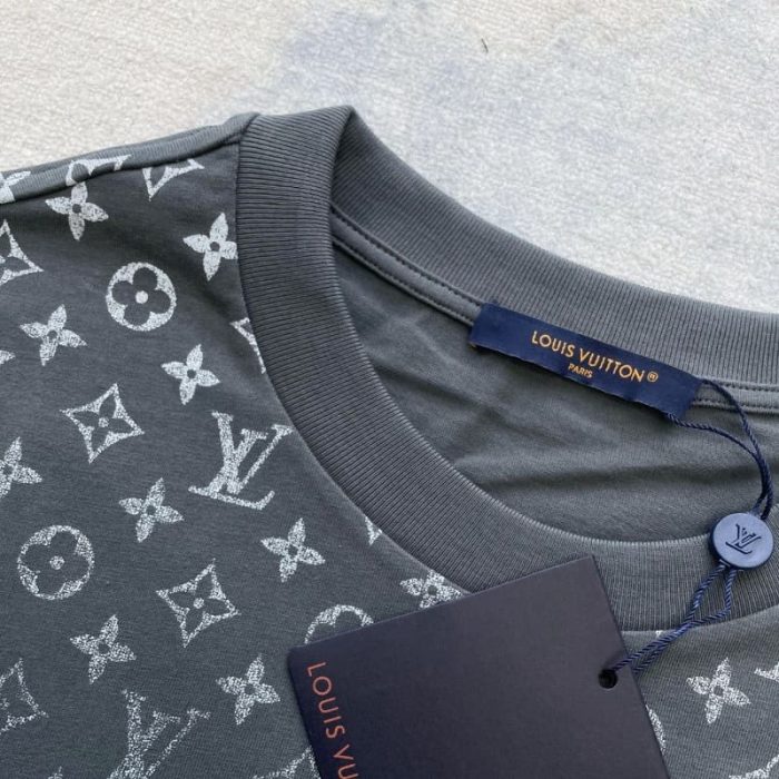 T-shirt Louis Vuitton Gradient Cotton Grey - Image 5