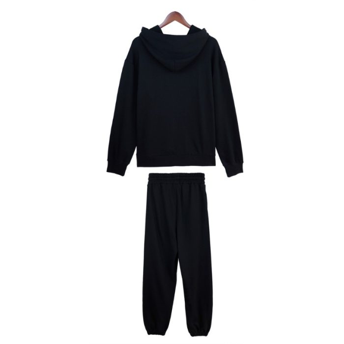 Tracksuit Denim Tears Monogram Black Gold Hoodie - Image 2