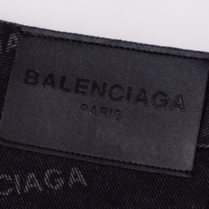 Jeans Balenciaga Monogram Black BL026 - Image 5