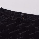 Jeans Balenciaga Monogram Black BL026 - Image 4