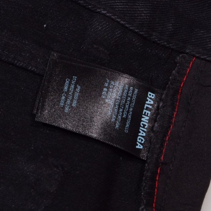 Jeans Balenciaga Monogram Black BL026 - Image 6