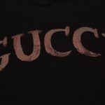 T-shirt Gucci Distressed Logo Black GC046 - Image 6