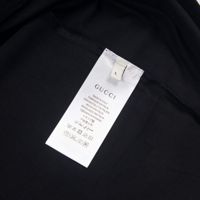Gucci Graphic T-shirt with Cartoon Black Logo GC062 - Image 8
