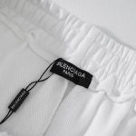 Shorts Balenciaga Balen Ciaga Print White BL037 - Image 7