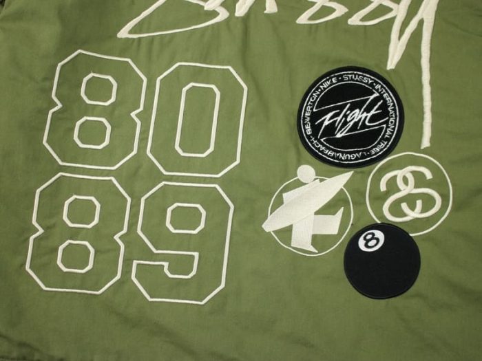 Jacket Bomber Nike x Stussy Reversible Green - Image 5