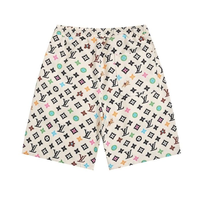 Set Louis Vuitton Multicolor Monogram Shirt and Shorts LV009 - Image 5