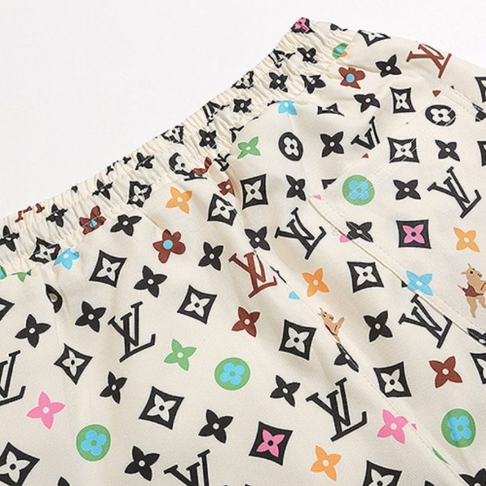 Set Louis Vuitton Multicolor Monogram Shirt and Shorts LV009 - Image 10
