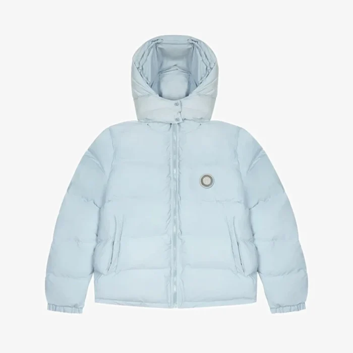 Jacket Puffer Trapstar Irongate Hooded Ice Blue - Image 4