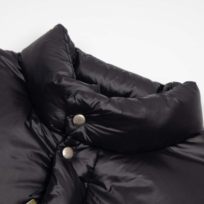 Jacket Gucci Puffer Logo Black GC004 - Image 7