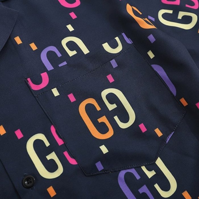 Shirt Gucci GG Multicolor Short Sleeve GC026 - Image 5