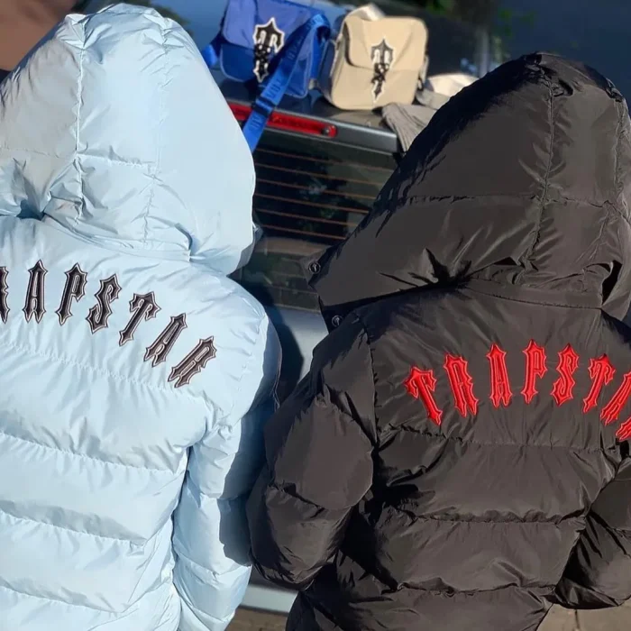 Jacket Puffer Trapstar Irongate Hooded Ice Blue - Image 5