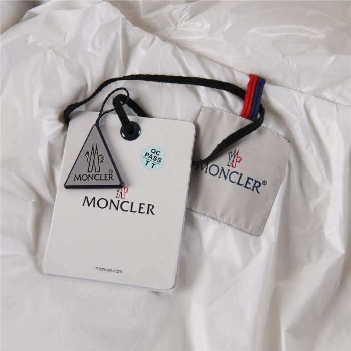 Jacket Puffer Moncler White Hooded MCL014 - Image 6