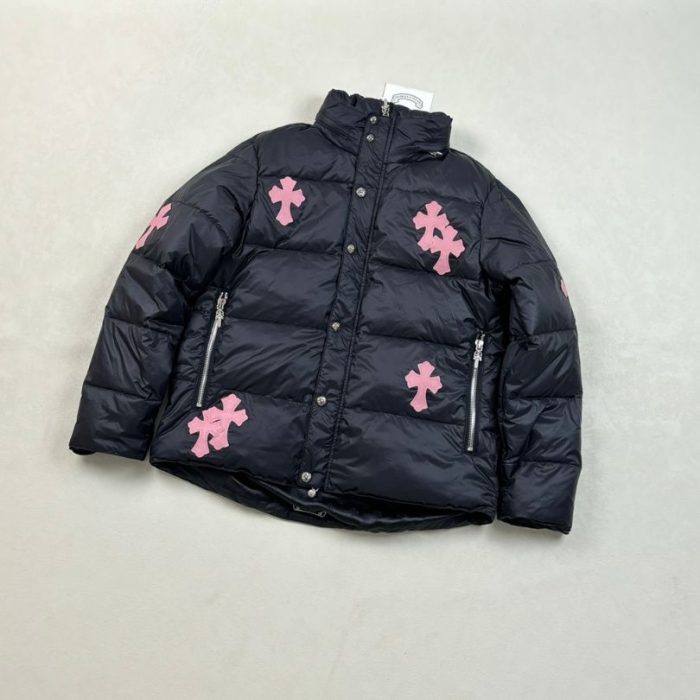 Jacket Puffer Chrome Hearts Black Cross CH080 - Image 4