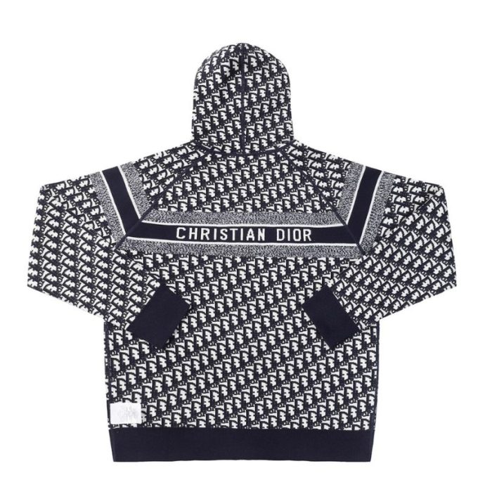 Hoodie Christian Dior Monogram Knit Jacket DO067 - Image 8