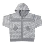 Hoodie Christian Dior Monogram Knit Jacket DO067 - Image 4