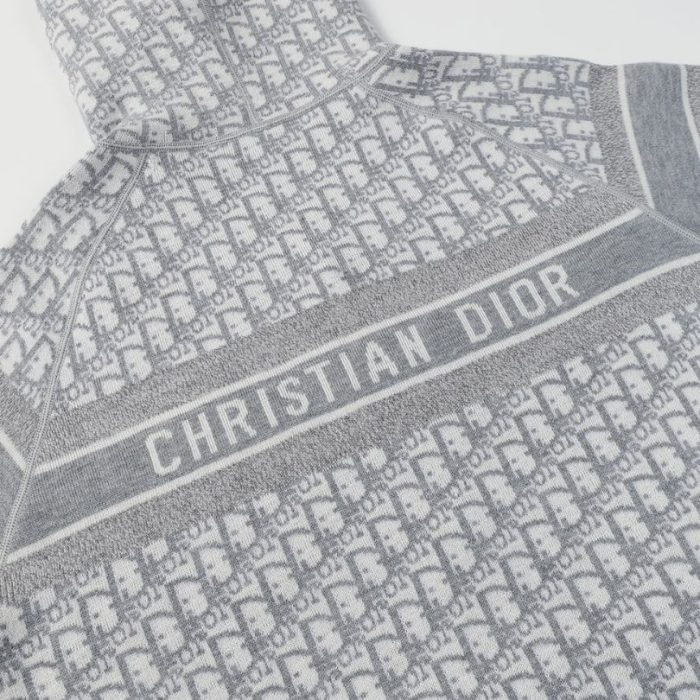 Hoodie Christian Dior Monogram Knit Jacket DO067 - Image 9