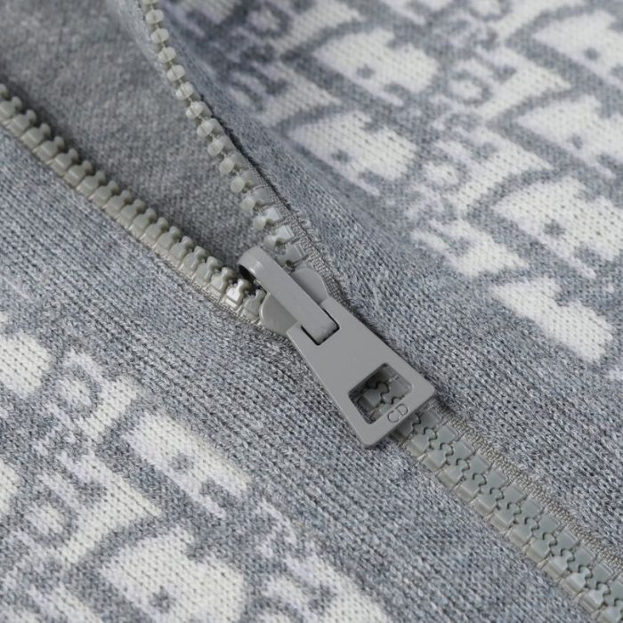 Hoodie Christian Dior Monogram Knit Jacket DO067 - Image 12