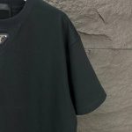 T-shirt Prada Logo Patch Black/White PD054 - Image 8