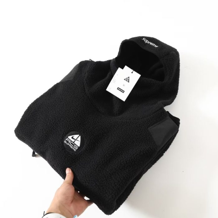 Hoodie Supreme Nike ACG Fleece Black NK004 - Image 13