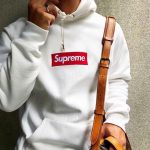 Hoodie Supreme Box Logo White SP008 - Image 4