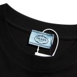 T-shirt Prada Milano Triangle Logo Black PD020 - Image 8